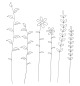 Preview: Stecker "Blumen" 6er-Set